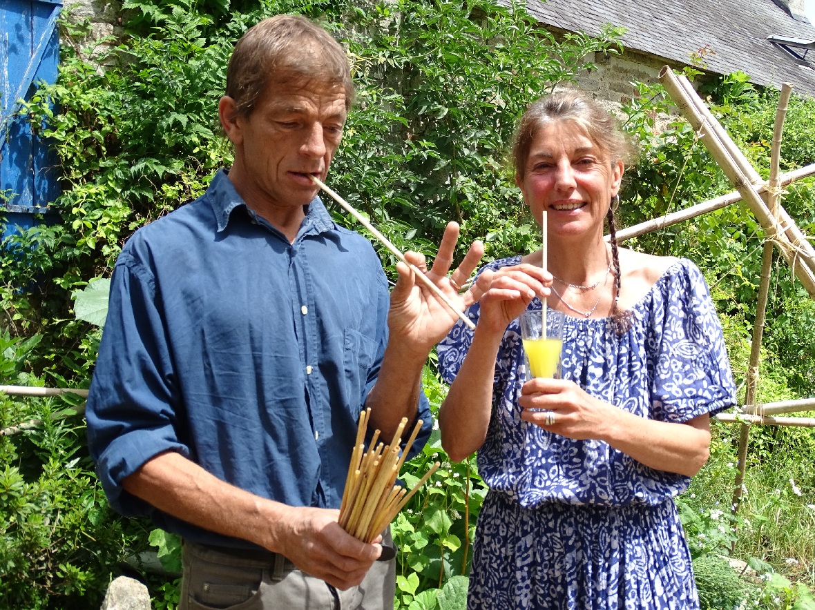 Unique dans le Calvados : ce couple fabrique des pailles à boire en seigle  pour remplacer le plastique